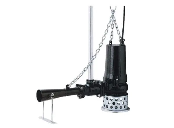 Tsurumi pump BER series submersible self-aspirating jet aerator. Used in water treatment applications