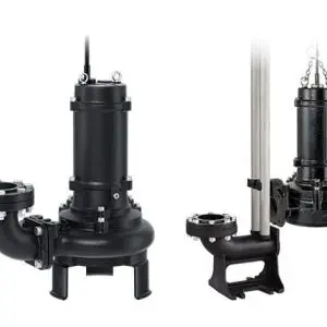 Tsurumi pump CZ series cutter submersible pump for sewage and wastewater applications. Tsurumi pump BN series cutter submersible pump Suitable on guide rail system
