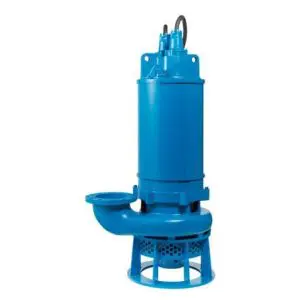 Tsurumi pump GSD series submersible pump with agitator, used in slurry applications in mining, construction, and industrial.