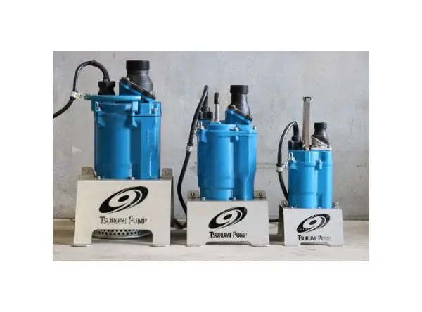 Tsurumi pump KTZ series submersible pump for mining, construction and industrial applications. Pump stand