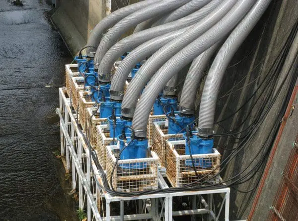 Tsurumi pump KRS series submersible pump for water draining in mining, construction and industrial applications