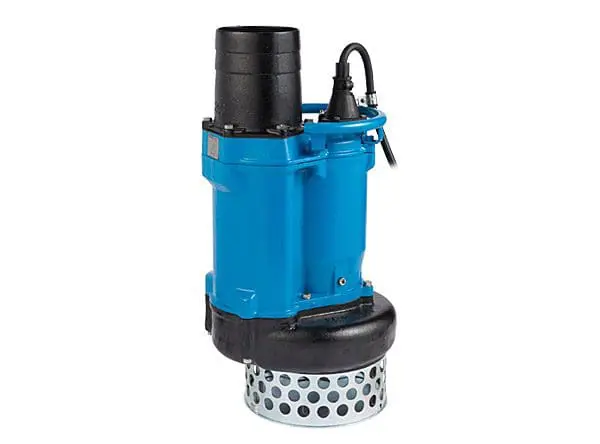Tsurumi pump KRS series submersible pump for water draining in mining, construction and industrial applications. Energy-saving option available