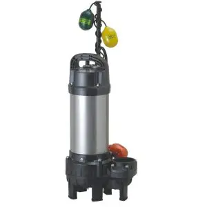 Tsurumi pump PU series submersible pump for sewage and wastewater applications. Corrosion resistant