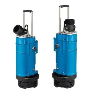 Tsurumi pump KTZE series submersible pump for mining, construction and industrial applications. manual operated three-phase pump