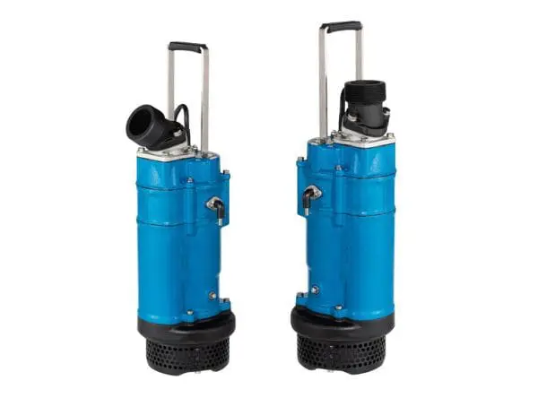 Tsurumi pump KTZE series submersible pump for mining, construction and industrial applications. manual operated three-phase pump