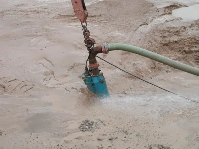 Slurry pump installed in industrial application handling abrasive fluids