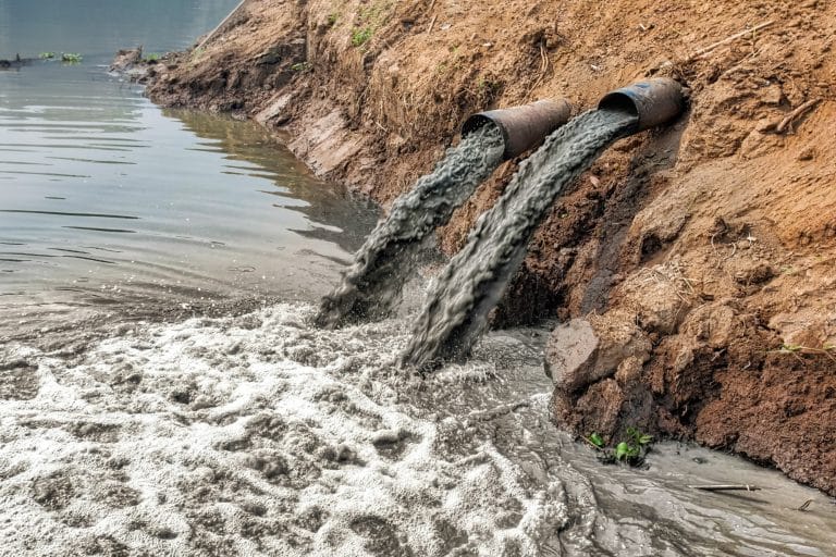 raw sewage waste